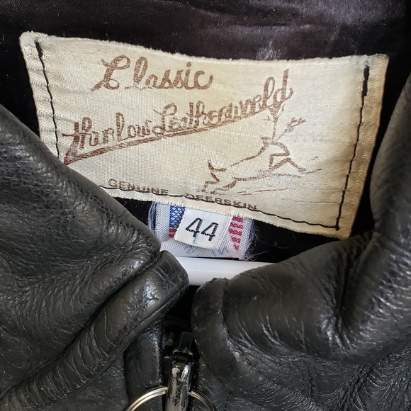 Vintage Leather Jacket Wizard vs Dragon Hand Painted Thurlow Leatherworld - Picture 7 of 9